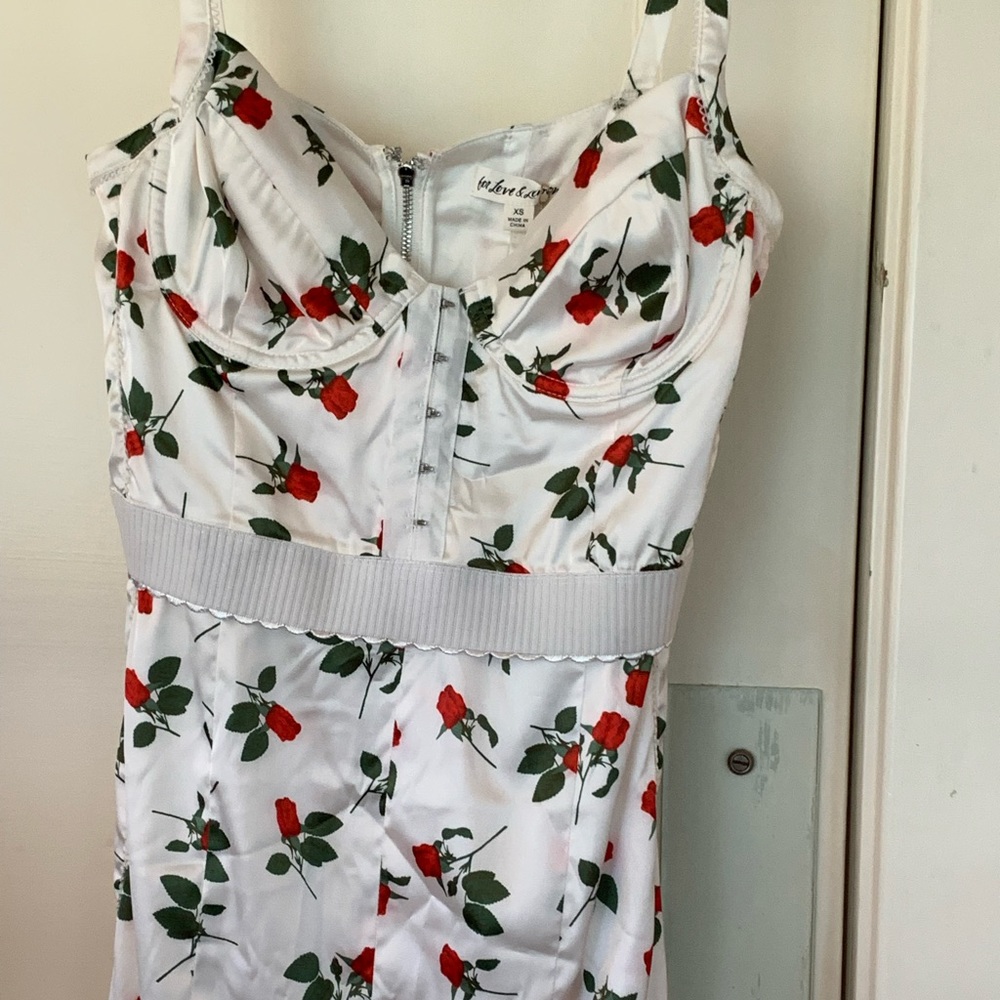 For Love & Lemons gorgeous dress! Silky and exquisite detailing.  EUC!